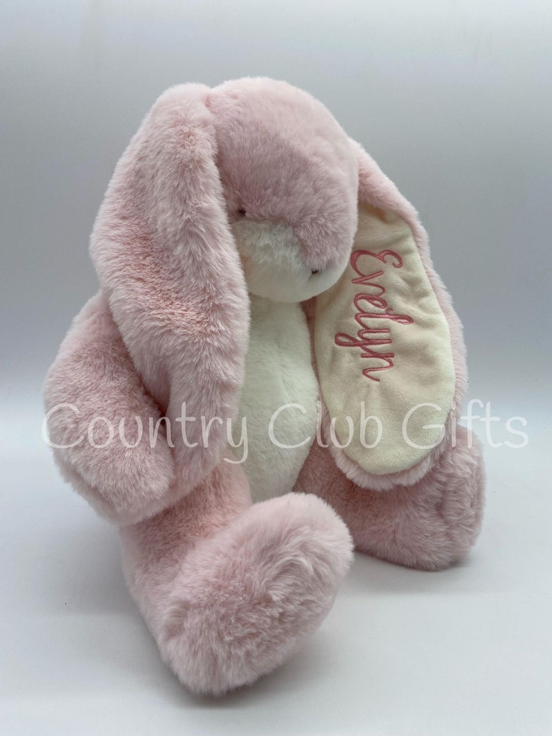 Personalized  bunny | baby shower gift | stuffed animal | Easter Basket | baby boy gift | baby girl gift| Sweet Nibble |Custom Baby Gift 