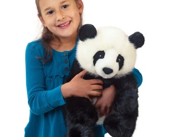 Personalized Panda| kids stuffed animal | stuffed panda bear | Panda with name bandana | custom Panda bear | Boy or girl gift |Stuffed Panda