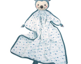 Personalized Otter baby blanket | Otter blankey | Baby shower gift | Otter | baby girl gift | baby boy gift | Lovey | Cozy baby blankey