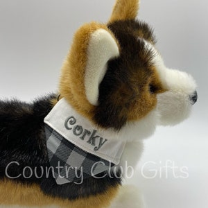 Personalized Tri-colored Corgi Kids Dogs Corgi Stuffed Animal