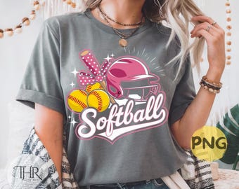 Coquette Softball Watercolor PNG Social Club Coquette Era Png Softball Design Download Pink Bow Softball Png Pink Sports coquette bow Png
