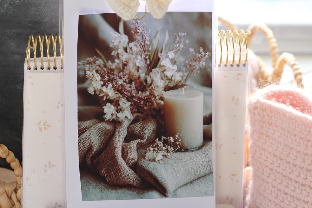 Spring Floral Planner Dashboard: Laminated Photo, A5/b6/pocket Rings - Etsy