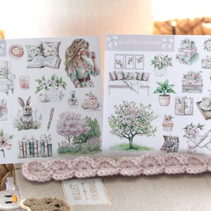 Spring Planner - Large Deco Sticker Sheet, Planner, Bullet Journal Stickers, Scrapbook, Journal Stickers, Functional, Minimal, Hobonichi