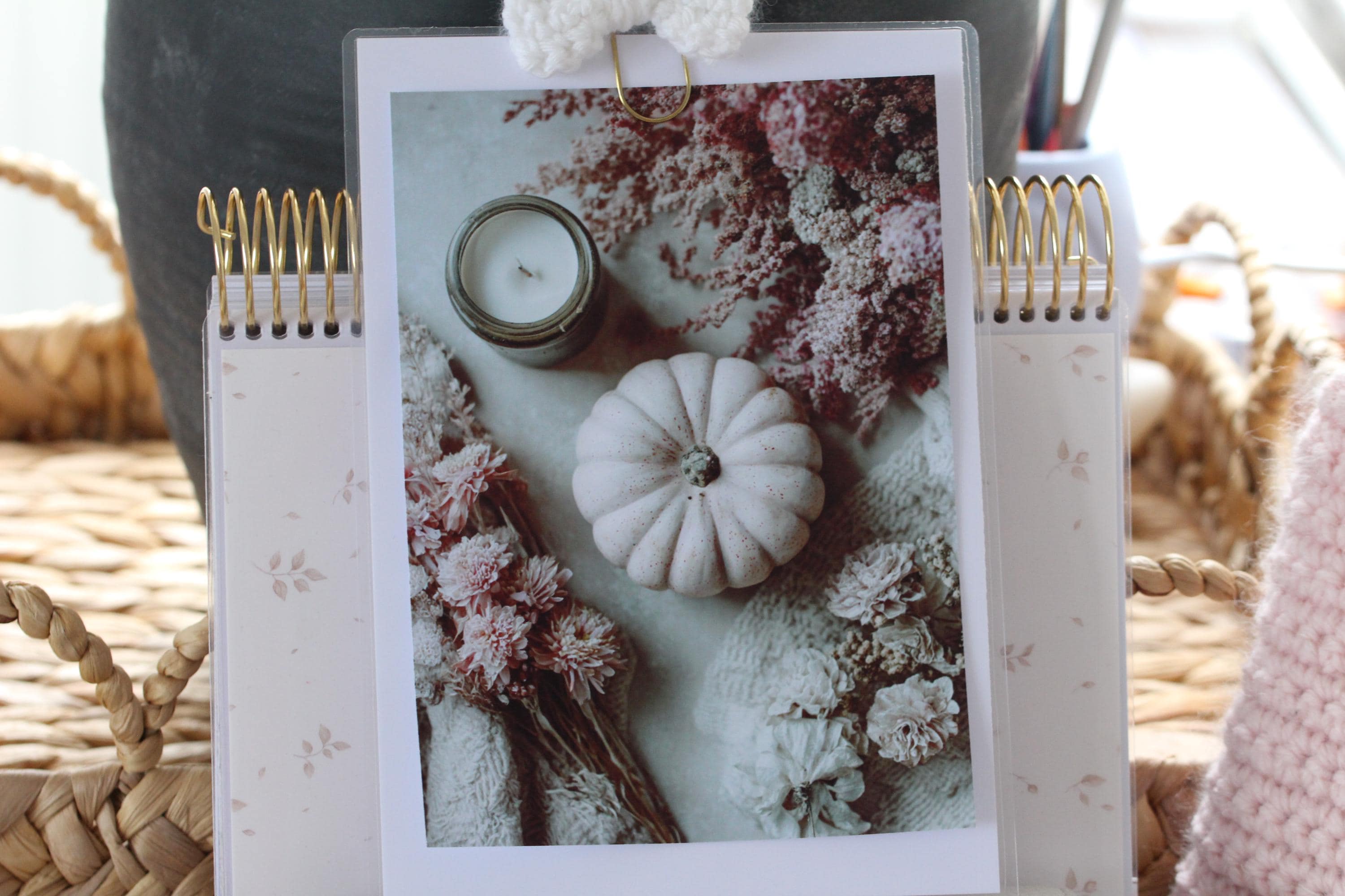Cozy Fall Planner Dashboard: Laminated Autumn Photo Insert - Etsy