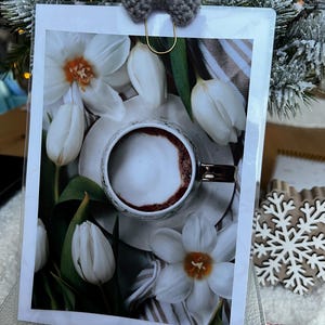 Floral Kaffeetasse Planer Dashboard, Frühlingsbeilage