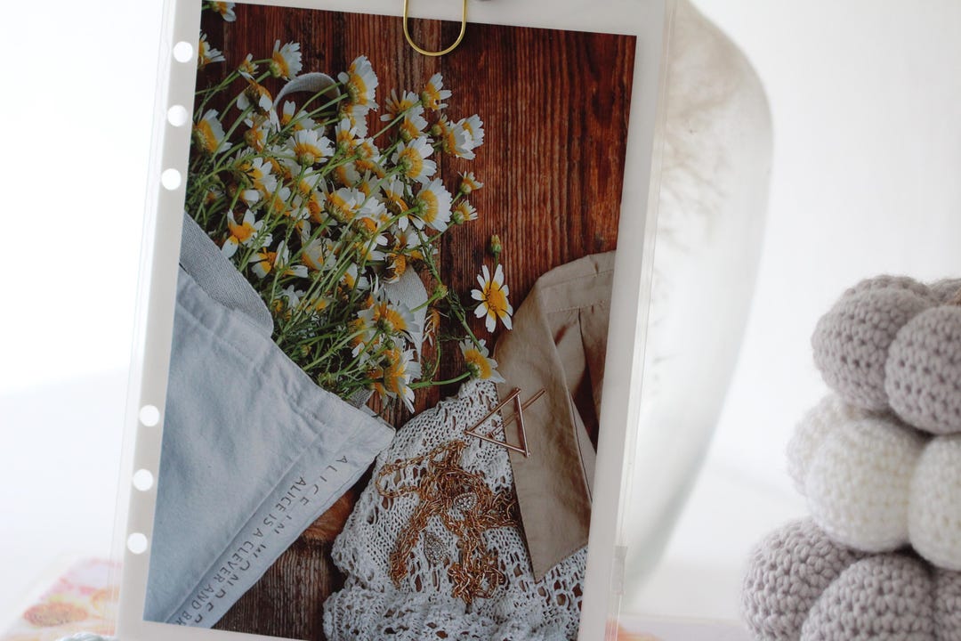Floral Spring Planner Dashboard: Laminated Photo, A5/b6/pocket Rings - Etsy