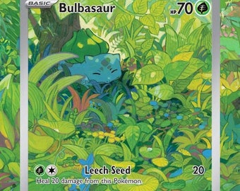 Bulbasaur 151 EX Evolution Display Overlay