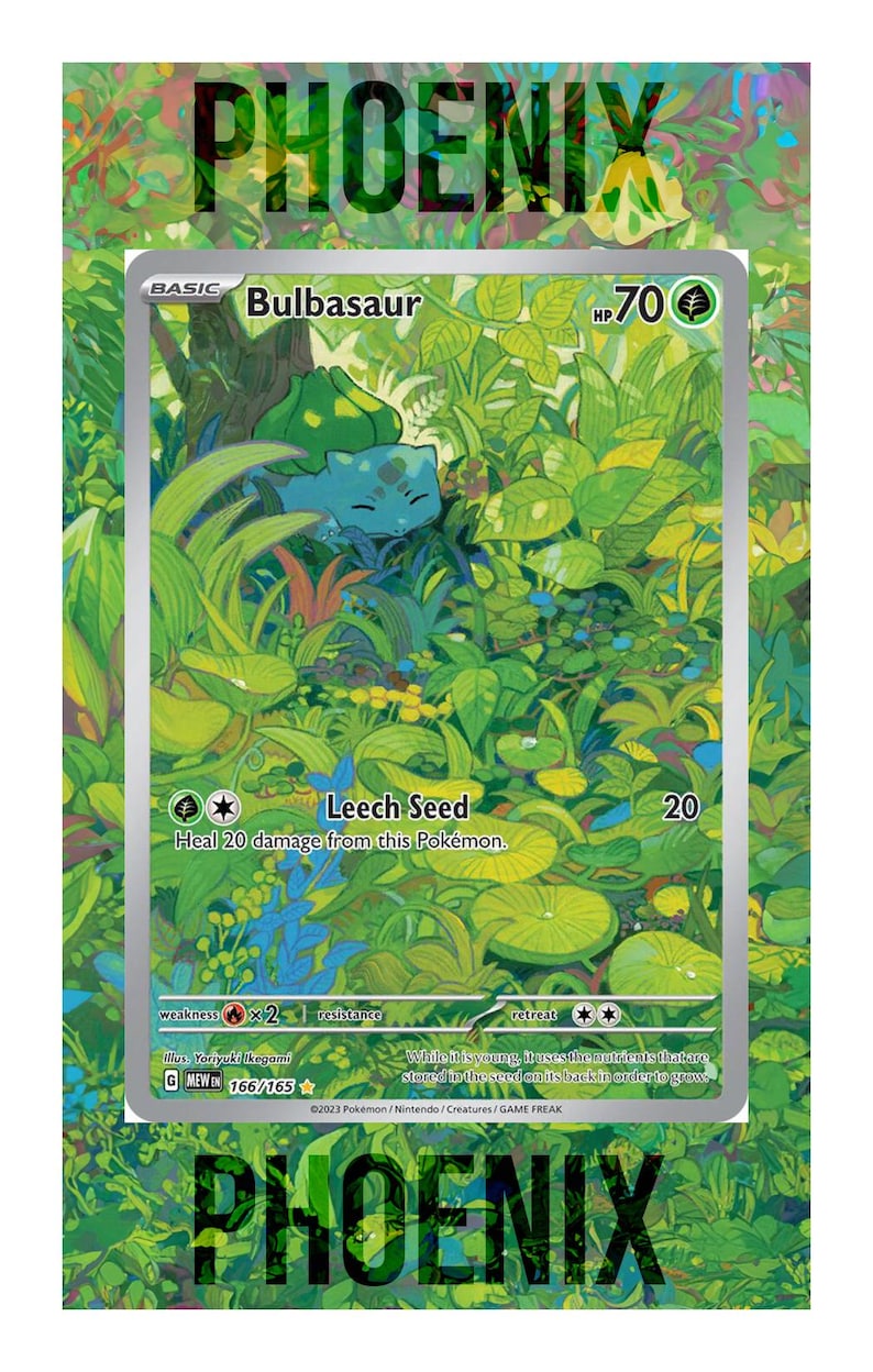 Bulbasaur 151 EX Evolution Display Overlay - Etsy
