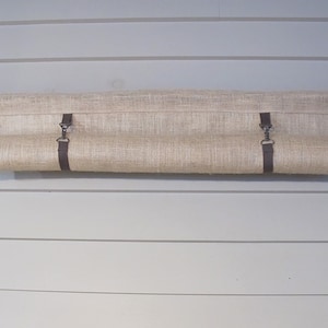 Natural Burlap Roll up Window Shade, Custom Width 48L or Less - Etsy
