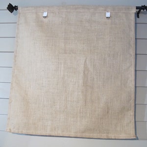 Roll up Window Shade Custom Widths Natural BURLAP 36 Long or - Etsy