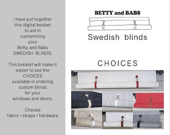 ベティ＆バブス スウェーデン製ブラインド：生地と金具ガイド（デジタルダウンロード）