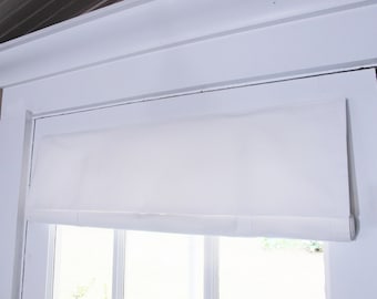 Cortina de lona blanca para puerta francesa, estilo rústico, con privacidad, anchos personalizados de 48 L o menos.