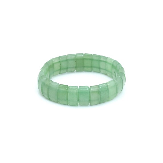 The 7x15mm Aventurine Rectangle Stretchy Bracelet, Sku#U2001