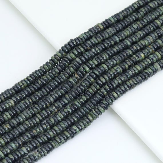 The 2x6mm Kambaba Jasper Rondelle Smooth Beads, Sku#U2098