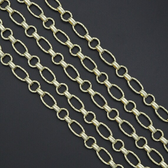 Wholesale Chunky Round oval Link chain by Yard, sku#LX915