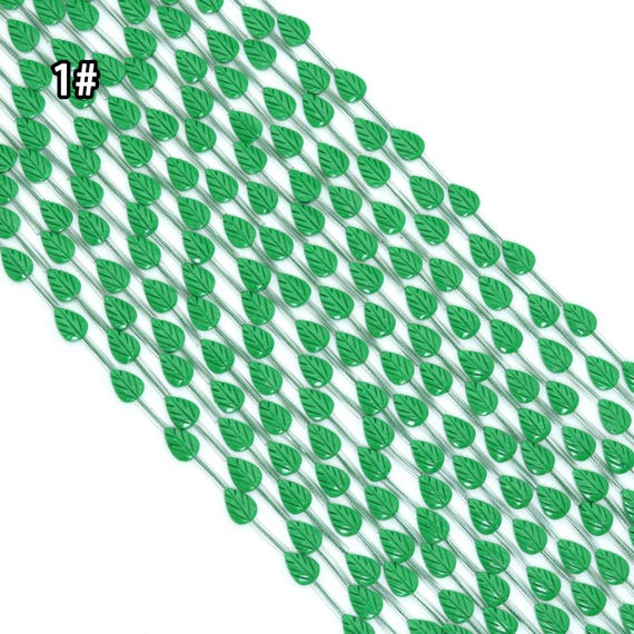 8x11m Carved Leaf Jasper Beads, Sku#U2355