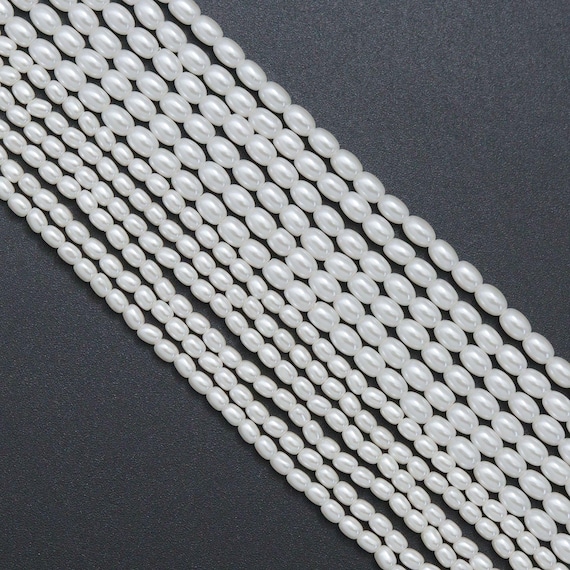 High Quality Rice Shape Swarovski Pearl Beads, U2380