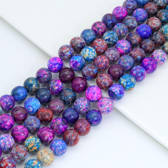 The 12mm Multicolor Agate Round Smooth Beads, Sku#U2031