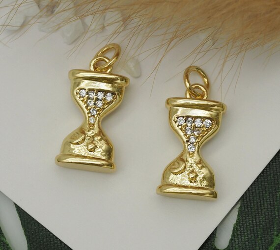Cz Funnel Charm, Sku#Fh195