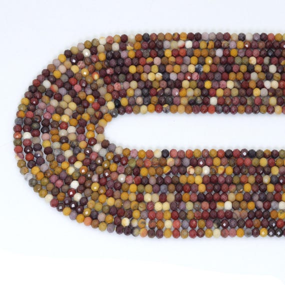 The 2x3mm genuine Mookaite Rondelle Faceted Beads, Sku#U2193-2