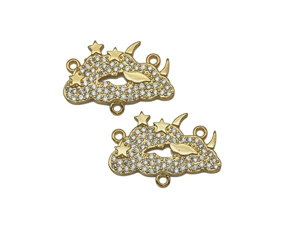 Cz Cloud Charm, Sku#Lk551