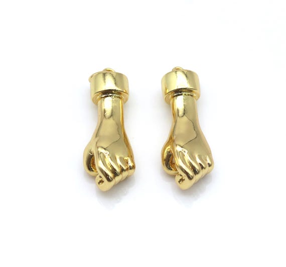 Gold Power Fist Charm, Lk528