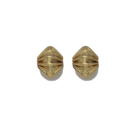 Gold Wrinkle Spacer Beads, Sku#Y729