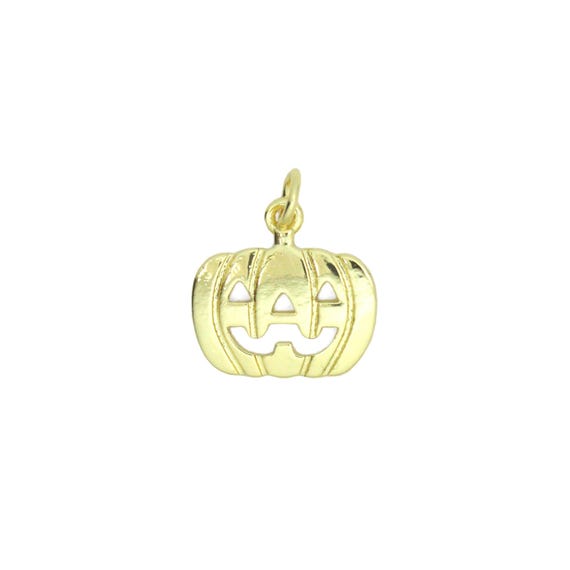Halloween Pumpkin Charm Pendant, Sku#Lk1105
