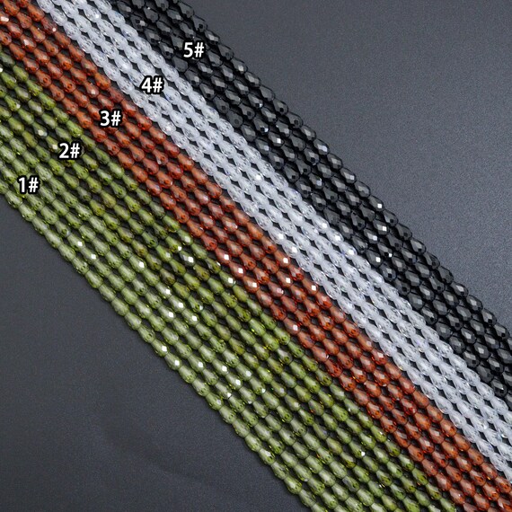 13 Colors Teardrop Shape Cubic Zirconia Beads, 4X6mm Rice Shape CZ beads, sku#U2364