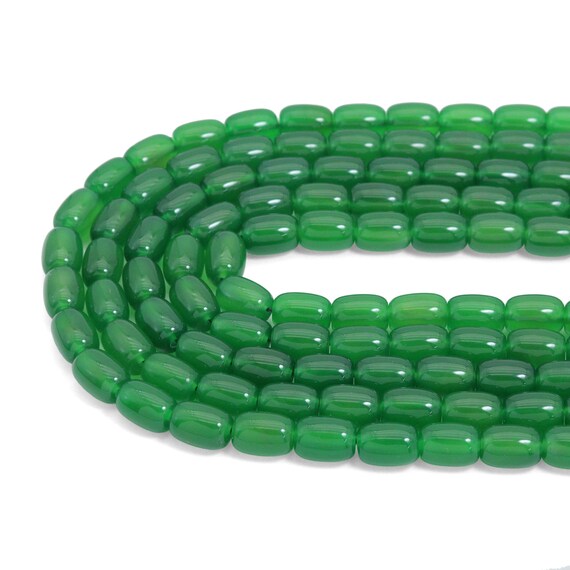 10x14mm Smooth Barrel Agate Bead, Sku#U2349