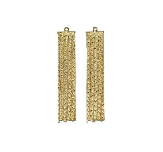 Gold Tassels Charm, Sku#Zx84