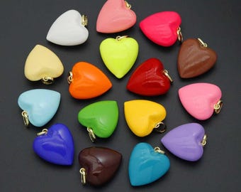 New colors!! Puffy Glossed Hearts Collection, Sku#LX998