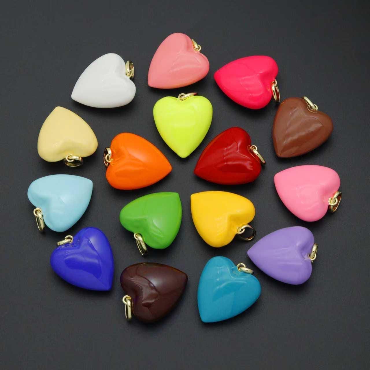 New Colors!! Puffy Glossed Hearts Collection, Sku#lx998 - Etsy Norway