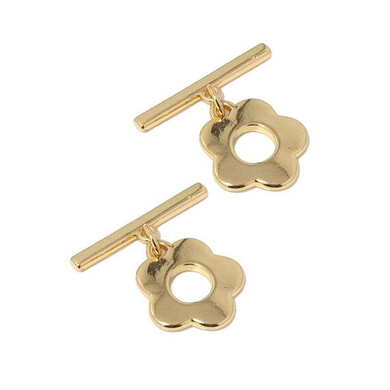 Gold Filled Flower Toggle Clasp, Sku#Lx210
