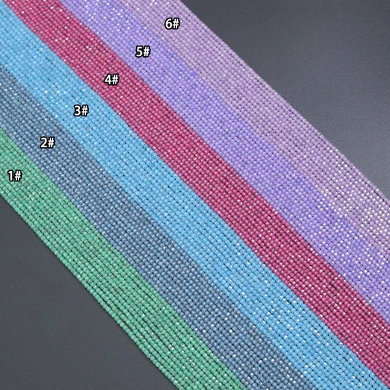 2.5mm Cube Shape Cubic Zirconia Beads, 16inch full strand, sku#U2368