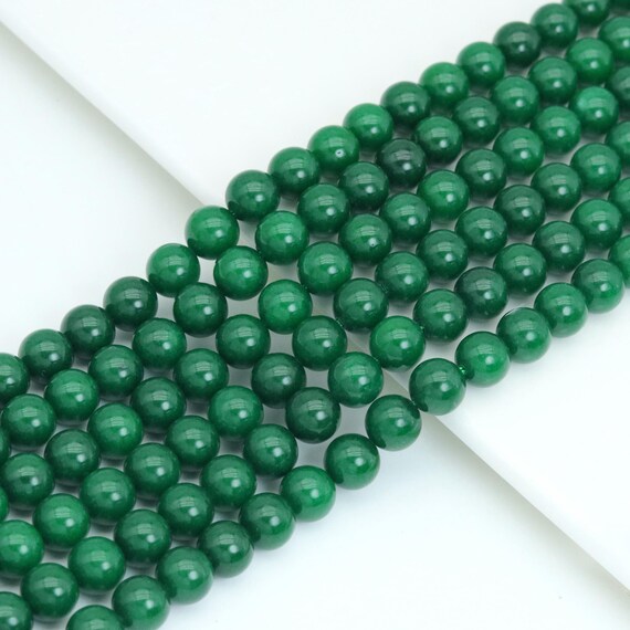 Natural Smooth Emerald Jade beads, 15.5"full strand, sku# U2122