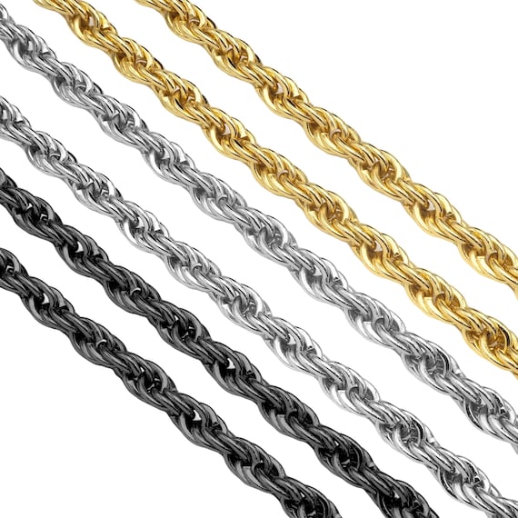 New Style High Quality 18K Gold Filled Chunky 7mm Rope Chain by yard, Chunky Rope chain, Fancy Chunky chain, wholesale Chain, sku#E533