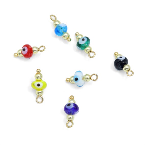 Colorful Evil Eye Beads charm For Necklace Bracelet Jewelry Making Supply, Sku#EF822