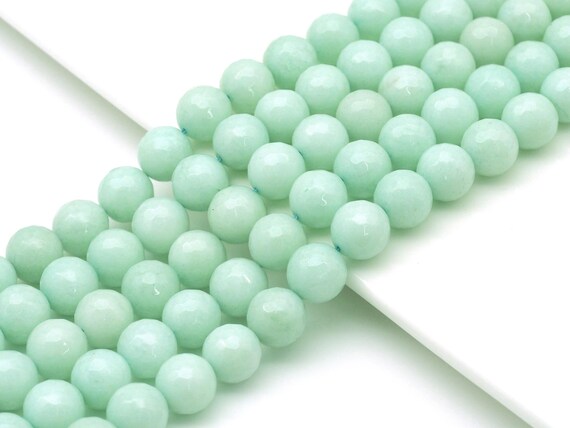 Natural Green Blue Round Faceted Jade Beads, 12mm Round Faceted Jade, Dyed Jade, 15.5'' Full Strand, Sku#U1177