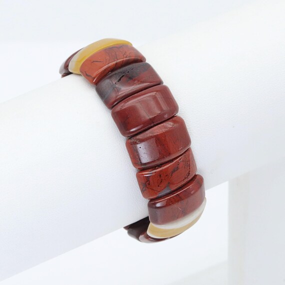 The 11x20mm Curved Rectangle Stretchy Bracelet, Sku#U1994