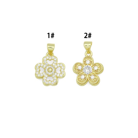Gold Spinning Flower Pendant Collection – Playful, Elegant & Stress-Relieving, Sku#LD777