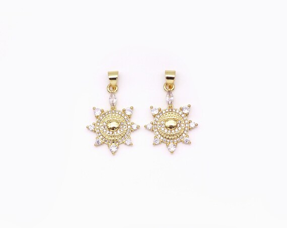 Gold Spike Eye Charm, Lk541