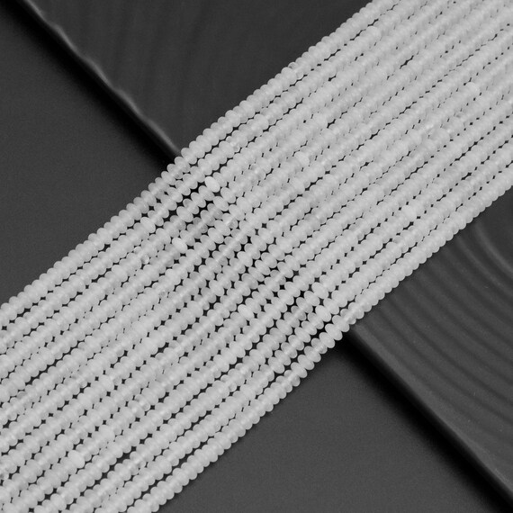 The 2x4mm Rondelle Smooth Quartz Beads, Sku#U1956