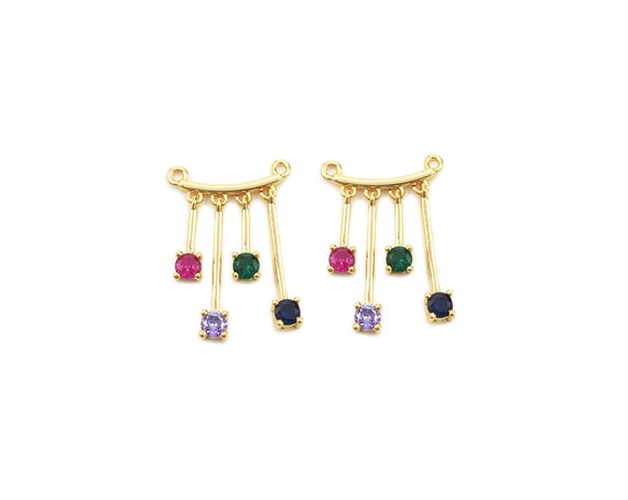 Multicolor Cz Charm, Sku#Lk586