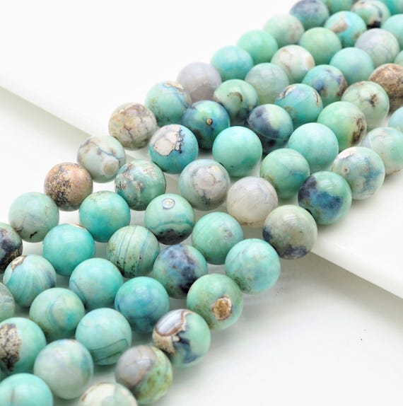 Quality Natural Dyed Agate Round Smooth Beads,SKU#U332