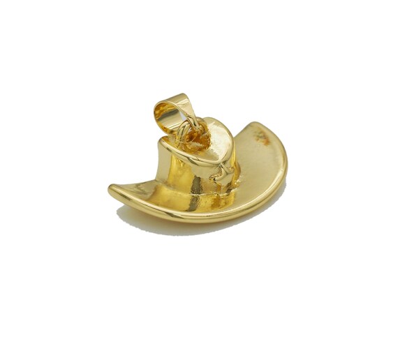 Gold Cowboy Hat Charm, Sku#Lx163