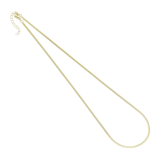 Dainty Gold thin snake Chain Necklace, thin herringbone chain, Sku#LD545c
