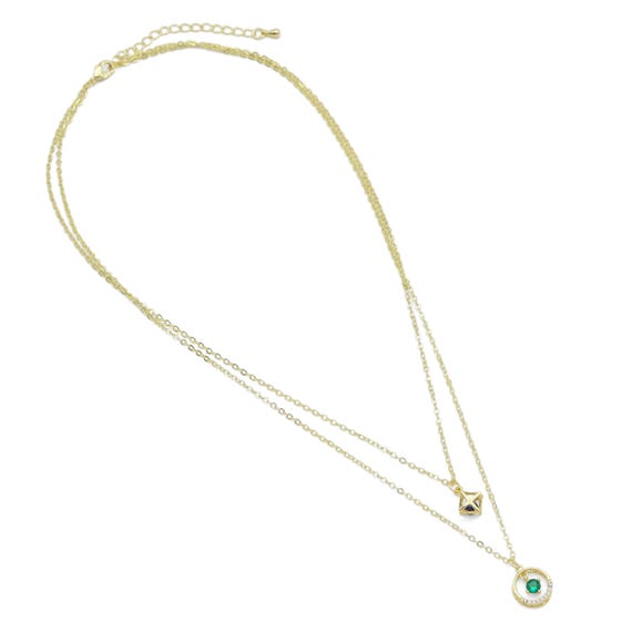 Dainty Chain Layering Necklace With Star And Coin Necklace, Sku#Ef534