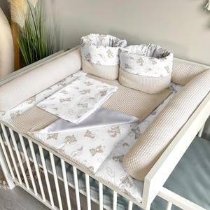 Cambiador Conjunto de 6 elementos, juego completo | almohadilla para cambiador cambiador regalo de baby shower