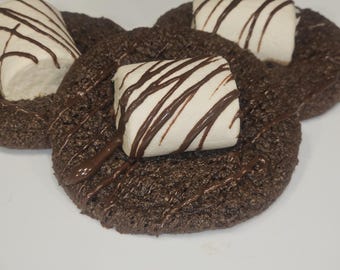 Sugar Free Keto Hot Chocolate Cookies with Collagen